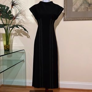 Zara Black Fitted Column Dress